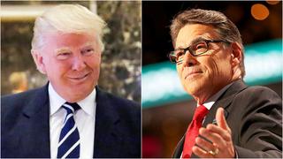 Trump nombra a Rick Perry para dirigir Departamento de Energía