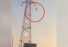 YouTube: hombre murió al tratar de arreglar torre de alta tensión