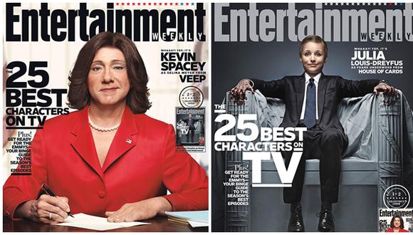 Kevin Spacey y Julia Louis-Dreyfus cambian roles en revista