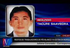 Piura: Cadáveres de trabajadores de Río Blanco llegaron a la morgue