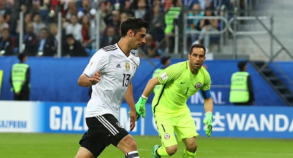 Marcelo Díaz cometió un tremendo error en defensa que le posibilitó a Lard Stindl marcar el 1-0 de Alemania ante Chile en la final de la Copa Confederaciones. (Foto: Getty Images)