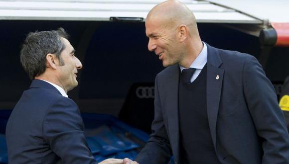 La defensa de Zidane a Valverde tras las críticas por eliminación de Barcelona en Champions League. (Foto: AFP)