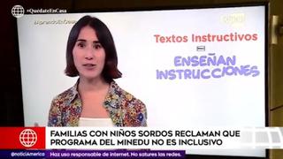 Coronavirus en Perú: Padres de niños sordos piden que “Aprendo en casa” incluya intérpretes 
