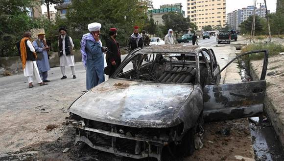 El ataque militar en Kabul ocurrió el 29 de agosto de 2021. (Foto: AFP)