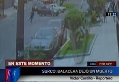 Lima: cámara capta momento en que se produjo el asesinato en Surco