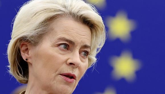 La presidenta de la Comisión Europea, Ursula von der Leyen. (Foto de FREDERICK FLORIN / AFP)