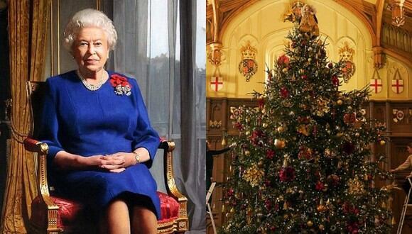 Ya comenzó la Navidad en el castillo de Windsor y la reina Isabel II del Reino Unido mantuvo la tradición de decorar el impresionante árbol. (Foto: @theroyalfamily / Instagram / Composición)
