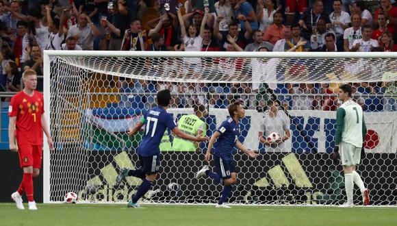 Takashi Inui marcó el 2-0 en el Bélgica vs. Japón. (Foto: Reuters)