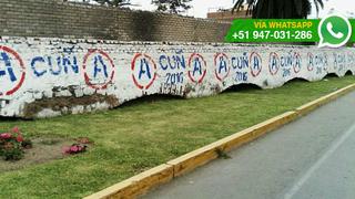 Realizan pintas pro Acuña en muro histórico de Chorrillos
