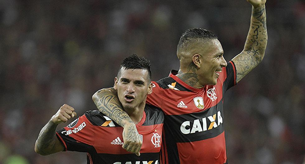 Paolo Guerrero y Miguel Trauco se quedaron con las ganas de pelear con Flamengo en la Copa Libertadores. Sin embargo, hay un tema pendiente en la Copa Sudamericana. (Foto: Getty Images)