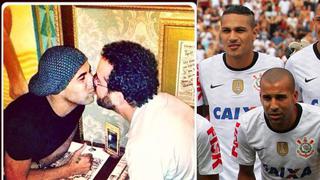 Emerson Sheik besó en la boca a un amigo y enojó a hinchas de Corinthians