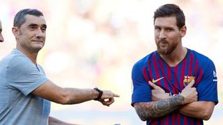 Messi se despidió de Ernesto Valverde a través de Instagram: “Eres magnífica persona”