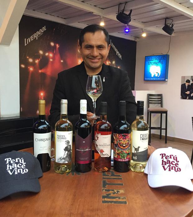 Pedro Cuenca, sommelier, teacher and manager of the Peruvian Wine Show.