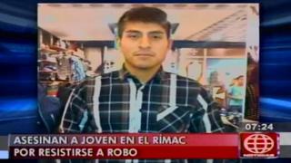 Rímac: lo matan de un balazo en el rostro por resistirse a robo