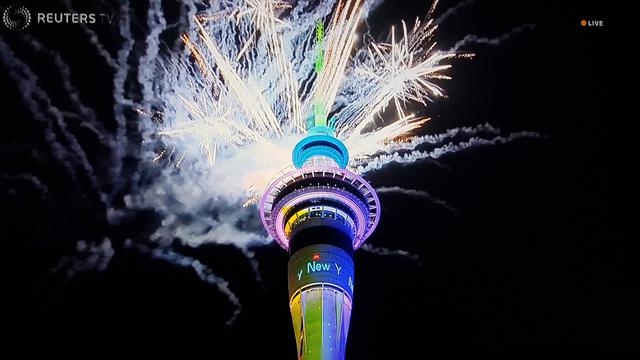 Nueva Zelanda recibió así el Año Nuevo 2020. (Reuters).