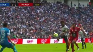 Monterrey vs. Pachuca: Avilés Hurtado anotó el 1-0 con un remate de "sombrerito"