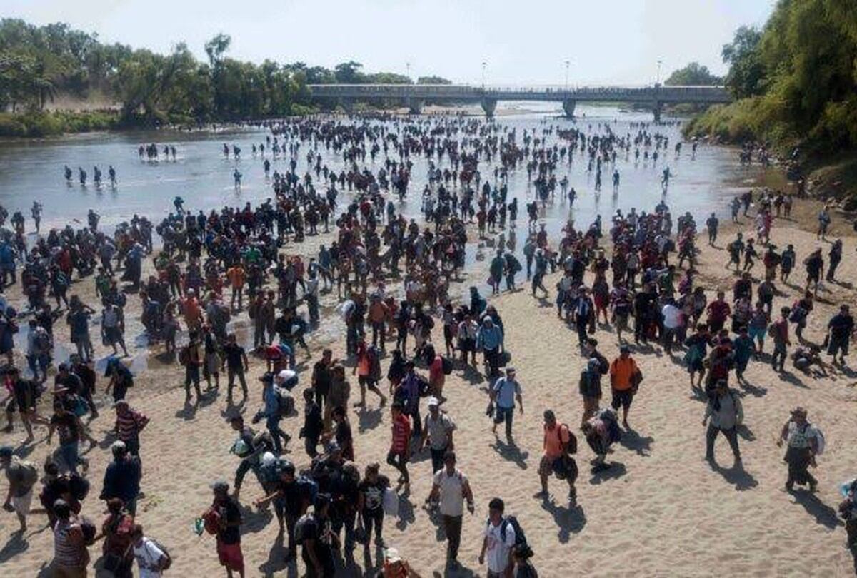 El río Suchiate es un río que marca la frontera occidental entre México y Guatemala. (Foto: AFP)