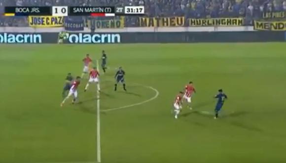 Boca Juniors vs. San Martín EN VIVO: el gol de Edwin Cardona para el 1-0 | VIDEO