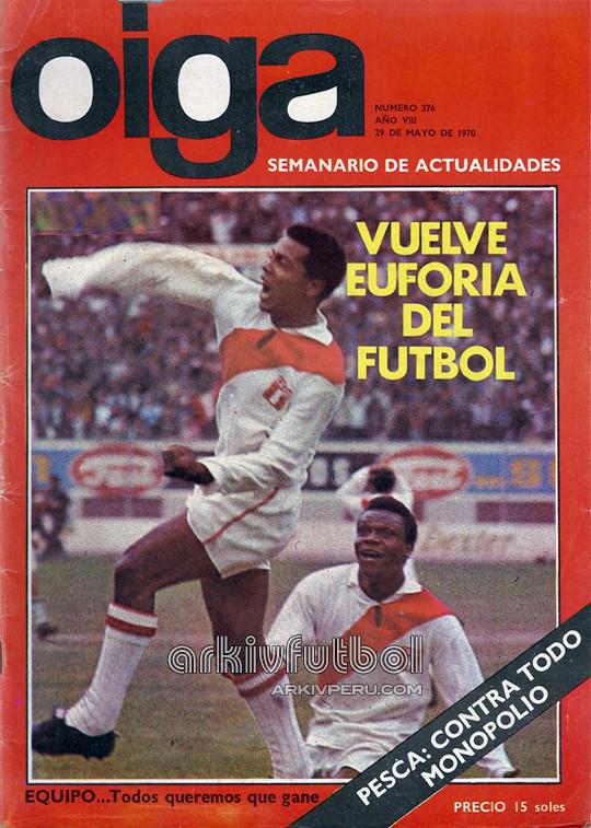 Así informaba la revista "Oiga" los triunfos de la selección en el proceso clasificatorio a México 70, cuando el 'Nene' empezaba a brillar.