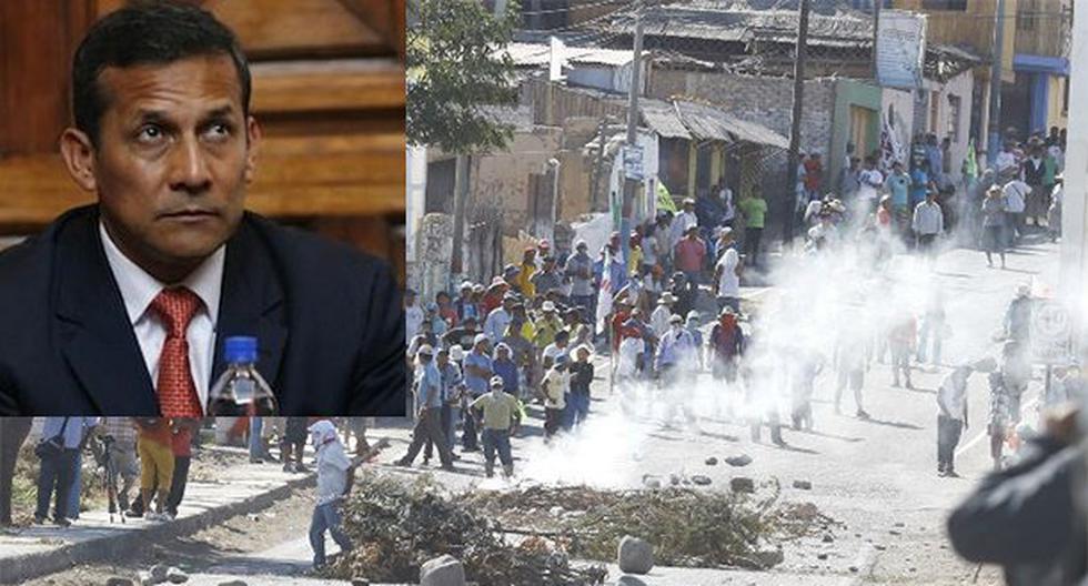 Ollanta Humala condenó actos de violencia en Arequipa. (Foto: Agencias)