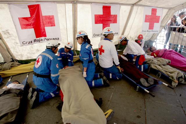 Voluntarios de la Cruz Roja llegan a todas las zonas del país para atender las emergencias. (Foto: USI)&nbsp;