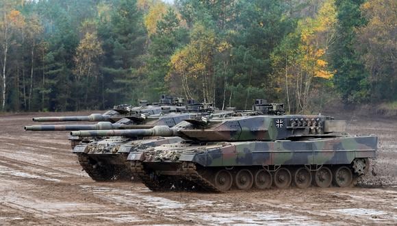 Una unidad blindada con tanques de batalla principales Leopard 2 A7 de las fuerzas armadas alemanas Bundeswehr. (Archivo)