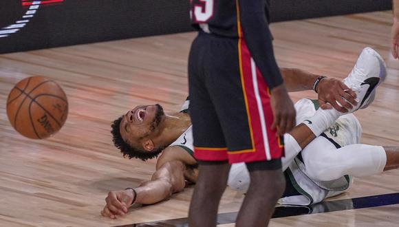 Bucks sobreviven a lesión de Antetokounmpo y alarga la semifinales de la Conferencia Este | Foto: AP