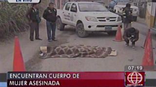 Huachipa: hallan cadáver de mujer que habría sido asesinada