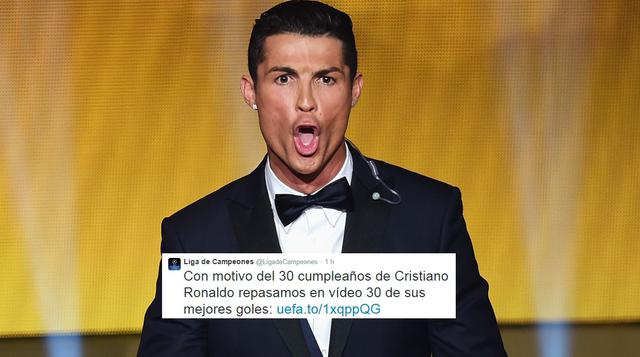 Twitter: el mundo del fútbol saluda a Cristiano Ronaldo - 2