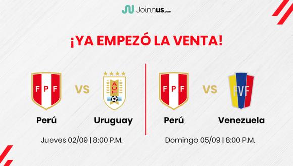 Hoy se conoció el precio de las entradas para el partido entre Perú vs. Uruguay. Los costos van desde 99 hasta 660 soles. FOTO: Joinnus.