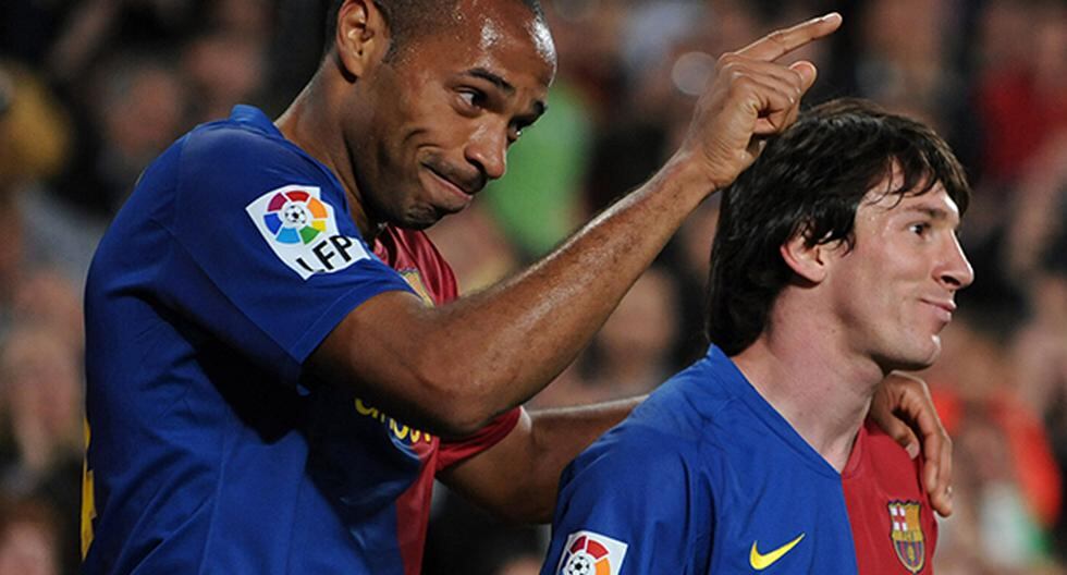 Thierry Henry y Lionel Messi fueron grandes amigos cuando jugaron juntos en el Barcelona de Pep Guardiola (Foto: Getty Images)