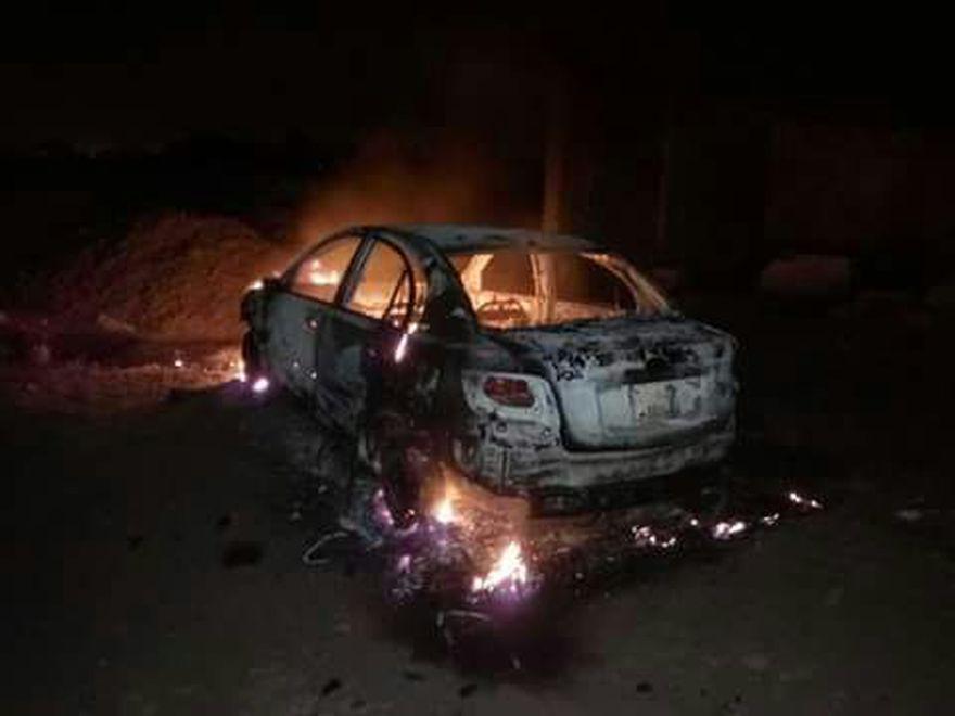 Vecinos de la zona hallaron el automóvil cuando ardía en llamas. (Foto: PNP)