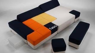 Dale a tu casa un look geek con el sofá tetris
