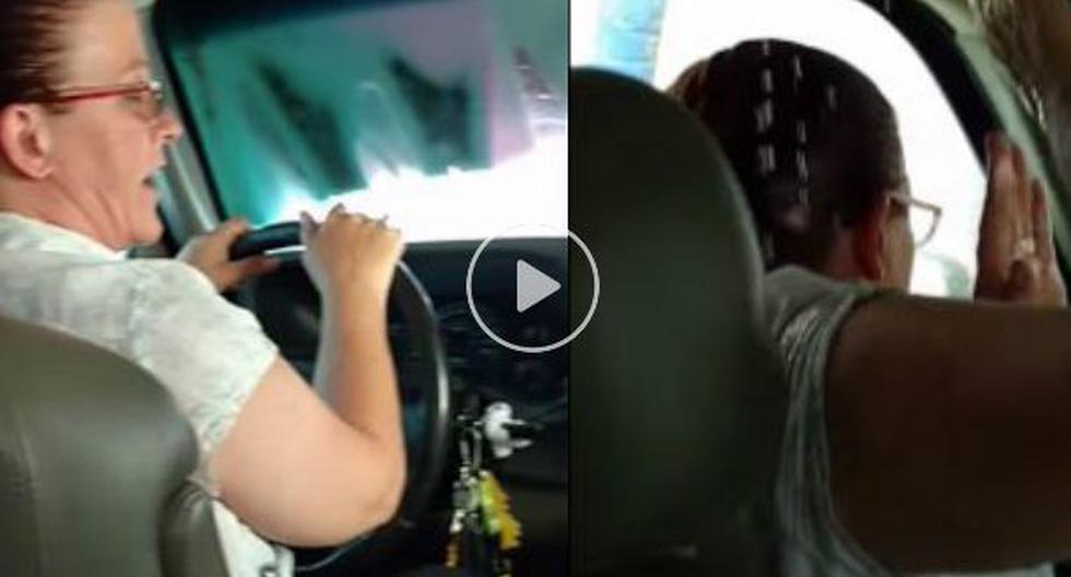 Tres mujeres pasaron la experiencia más desagradable al intentar que su vehículo luzca radiante y bien cuidado. (Foto: captura YouTube)
