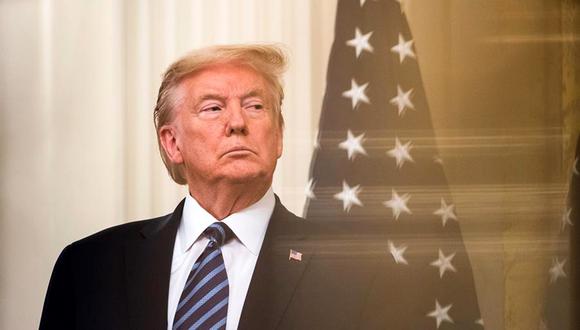 El presidente de los Estados Unidos, Donald Trump, en la Sala Este de la Casa Blanca en Washington, DC. (Foto: EFE/EPA/JIM LO SCALZO)