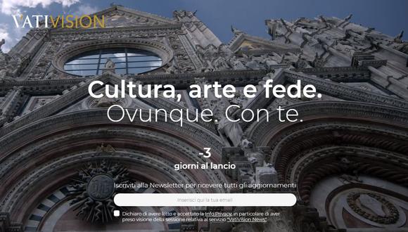 VatiVision, la plataforma bendecida por el Vaticano inspirada en Netflix, se lanzará este 8 de junio. (Foto: Captura)