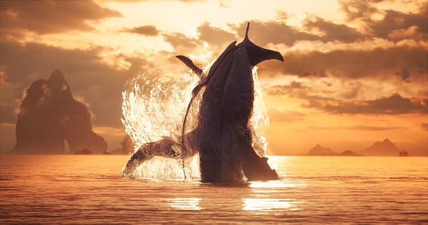 A tulkun, a species of intelligent whales that inhabit the seas of Pandora.  (Photo: 20th Century Studios)