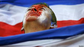 Costa Rica celebra como si hubiera ganado el Mundial