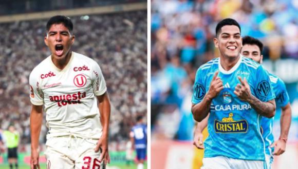 Piero Quispe (21 años) y Joao Grimaldo (20) son figuras de Universitario y Sporting Cristal, respectivamente. (Foto: Composición)