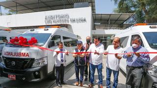 Ministra de Salud entrega cuatro nuevas ambulancias en Piura