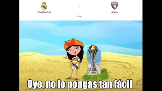 Facebook |Real Madrid vs. Al Ain: los  despiadados memes del tricampeonato madridista en el Mundial de Clubes.