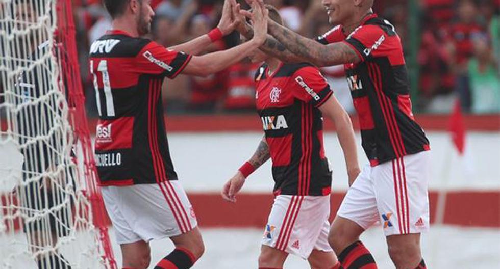 Paolo Guerrero y Miguel Trauco serán los protagonistas del Flamengo vs América Mineiro. (Foto: Flamengo)