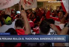 Copa América: Hinchada peruana realizó tradicional banderazo en Río de Janeiro