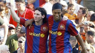 Ronaldinho no puede asegurar que Lionel Messi sea el mejor de la historia