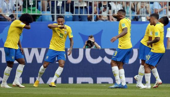 Neymar anotó su segundo gol en el Mundial Rusia 2018. (Foto: EFE)