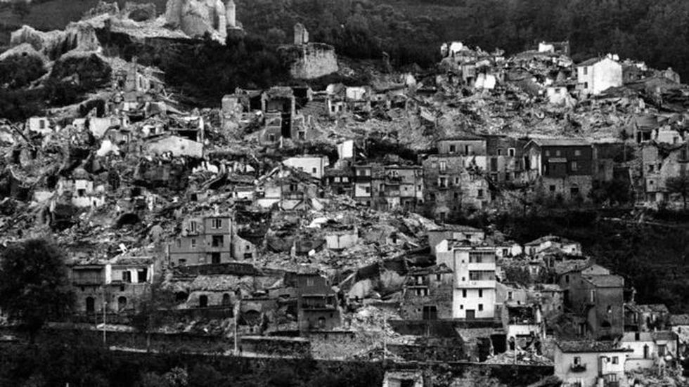 This population was completely destroyed by the Irpinia earthquake of 1980. (Getty Images).