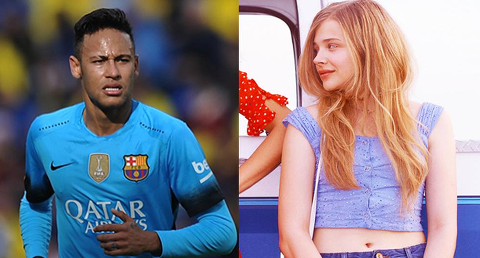 Chloe Moretz cosies up to 'cutie' footballer Neymar in new video