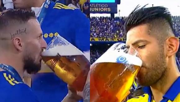 Cómo celebraron Carlos Zambrano y Benedetto el título de Boca por la Liga Profesional