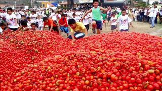 La tomatina también se desata en Colombia [VIDEO]