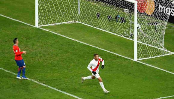 Paolo Guerrero anotó en el recordado 3-0 ante Chile de la Copa América 2019. (Foto: AFP)